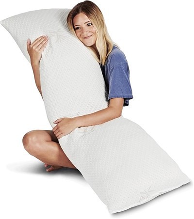 Odrasli za hlađenje gel Memorija pjena za tijelo jastuk 20x54 bijela za bočne pragove